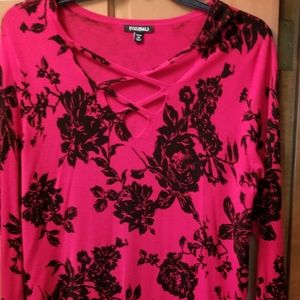 Black rose sweater, never worn, no tags.